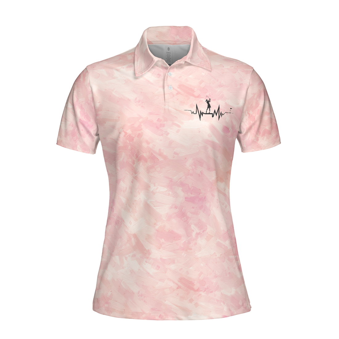 This Girl Runs On Jesus And Golf Short Sleeve Women Polo Shirt