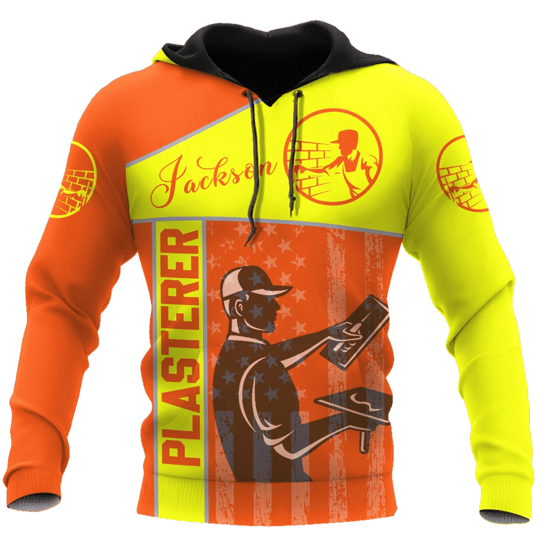 FUNSTUFFPRINT Tradesman Clothing Personlized Plasterer Lover 3D Hoodie and Zip Hoodie