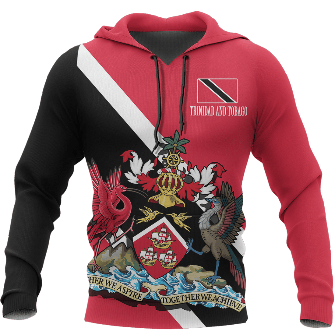 FUNSTUFFPRINT Trinidad & Tobago Special Unisex 3D Hoodie and Zip Hoodie