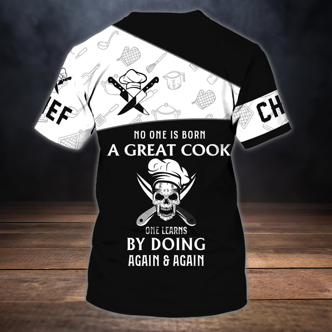 FUNSTUFFPRINT Chef 2 - Personalized Name 3D T-Shirt