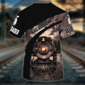 FUNSTUFFPRINT Railroader Shirt 3D All Over Print, Custom Railroad T-Shirt, Railroader Man Gift, Railroader Dad Gift 3D T-shirt
