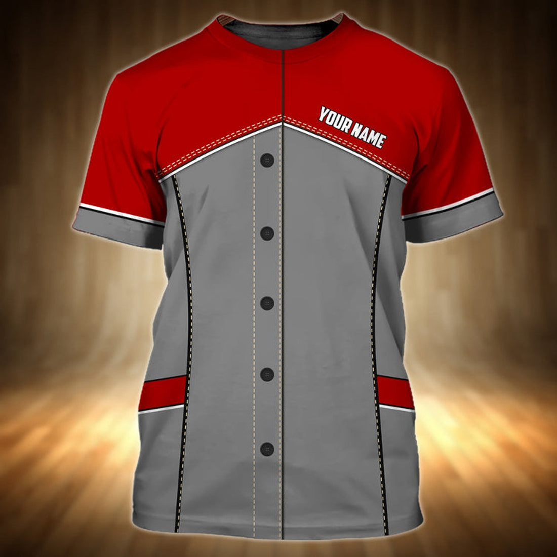 FUNSTUFFPRINT Chef Cook Personalized Name 3D T-Shirt, Chef Shirt 3D T-shirt