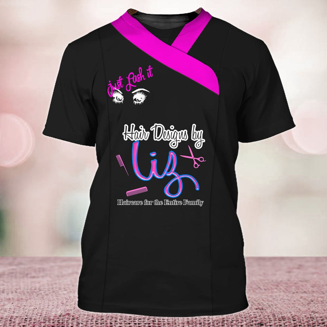 FUNSTUFFPRINT Just Lash It 3D T-Shirt Tad Beauty Technician Shirts 3D T-shirt
