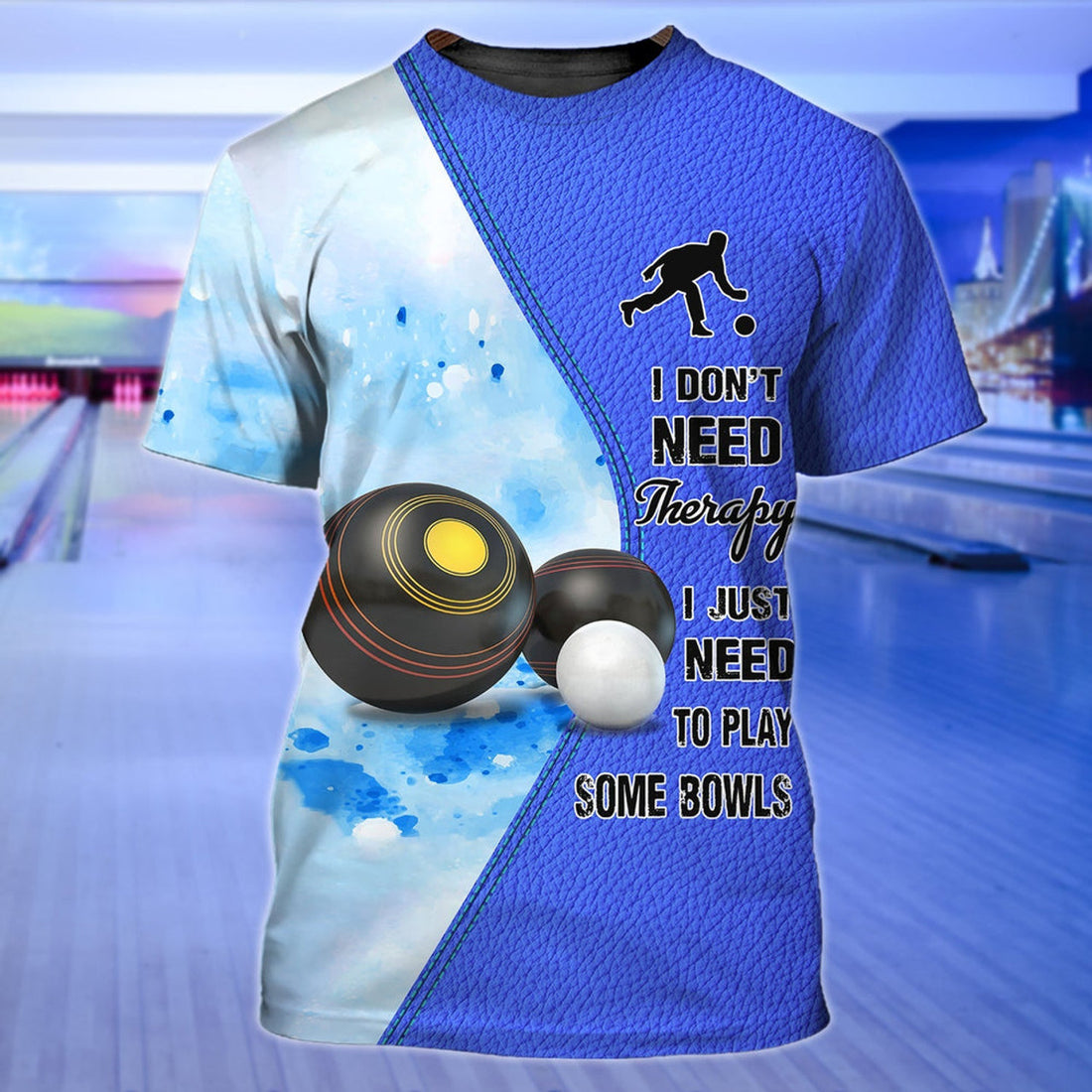 FUNSTUFFPRINT Lawn Bowls 3D T-Shirts Men Women Cute Funny Lawn Bowl Shirt For Him Her 3D T-shirt