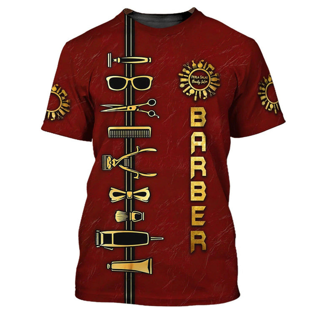 FUNSTUFFPRINT Personalized 3D T-Shirt For Baber, Beauty Salon Barber Shirts, Best Gift For A Baber Man, Barber Shirt For Him 3D T-shirt