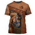 3D Full Printing Love Horse Brown, Aloha Horse Shirt For Men And Woman, Horse 3D T-Shirt