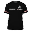 FUNSTUFFPRINT Custom 3D T-Shirt For Mechanic Men, I'm A Mechanic I Can't Fix Stupid, Skull Mechanical T-Shirt, Mechanic Husband Gift 3D T-shirt
