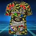 Customized With Name Dart Player 3D Tee Shirt For Men And Woman, Dart Lovers Gifts 3D T-Shirt