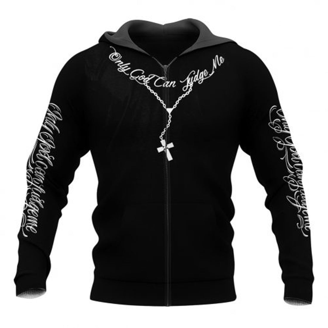 FUNSTUFFPRINT Only God Can Judge Me 3D Hoodie and Zip Hoodie