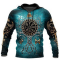 FUNSTUFFPRINT Viking 3D All Over Hoodie 3D Hoodie and Zip Hoodie
