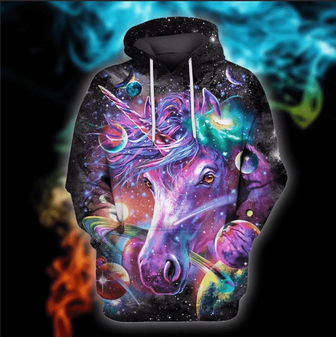 FUNSTUFFPRINT Unicorn 3D Hoodie and Zip Hoodie