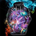 FUNSTUFFPRINT Unicorn 3D Hoodie and Zip Hoodie