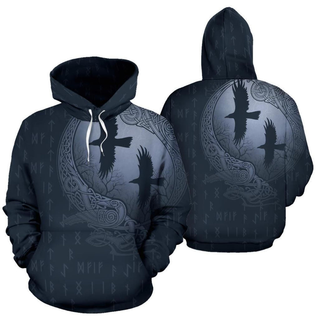 FUNSTUFFPRINT Viking 3D Hoodie and Zip Hoodie