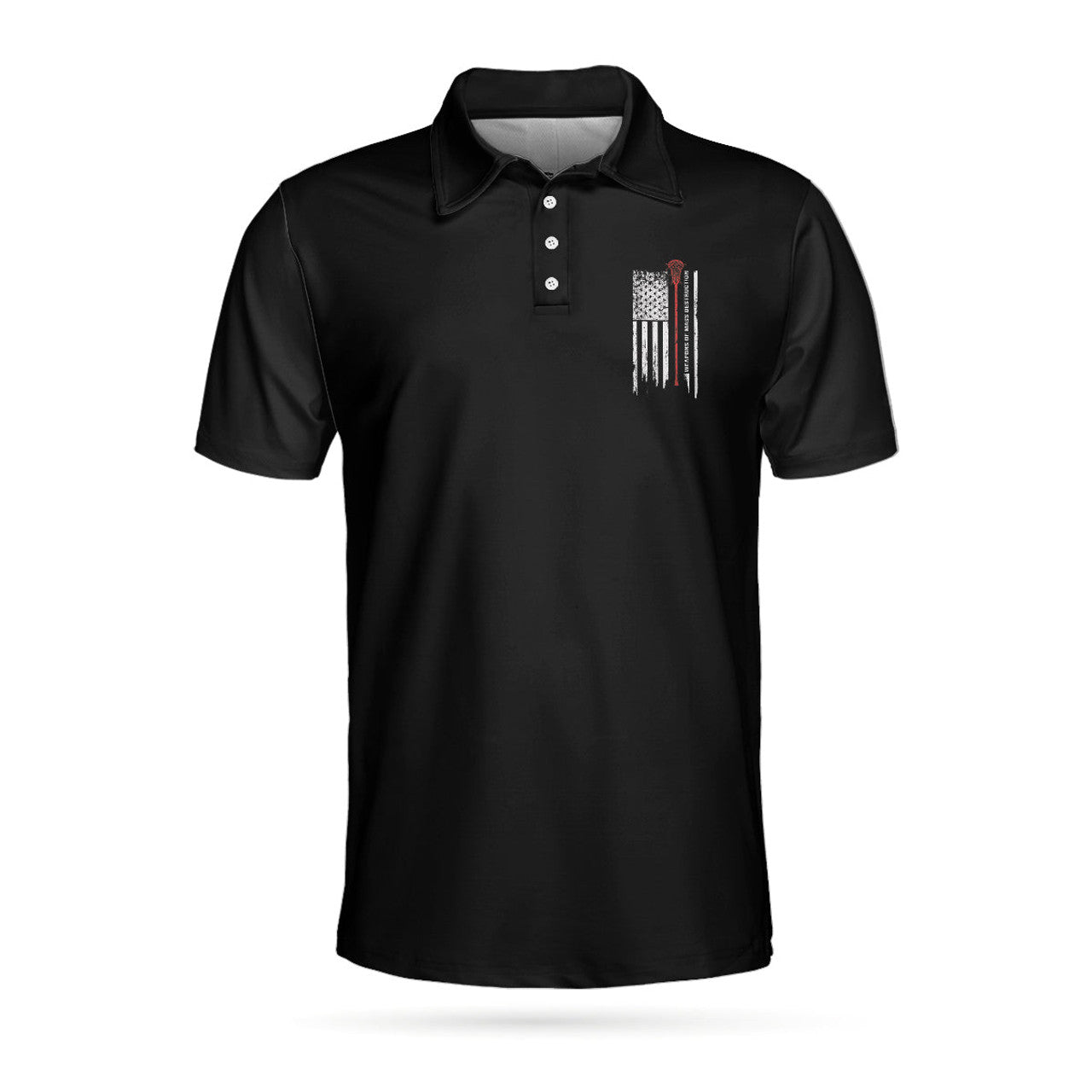Weapons Of Mass Destruction Lacrosse Short Sleeve Polo Shirt, Black American Flag Polo Shirt, Best Lacrosse Shirt For Men