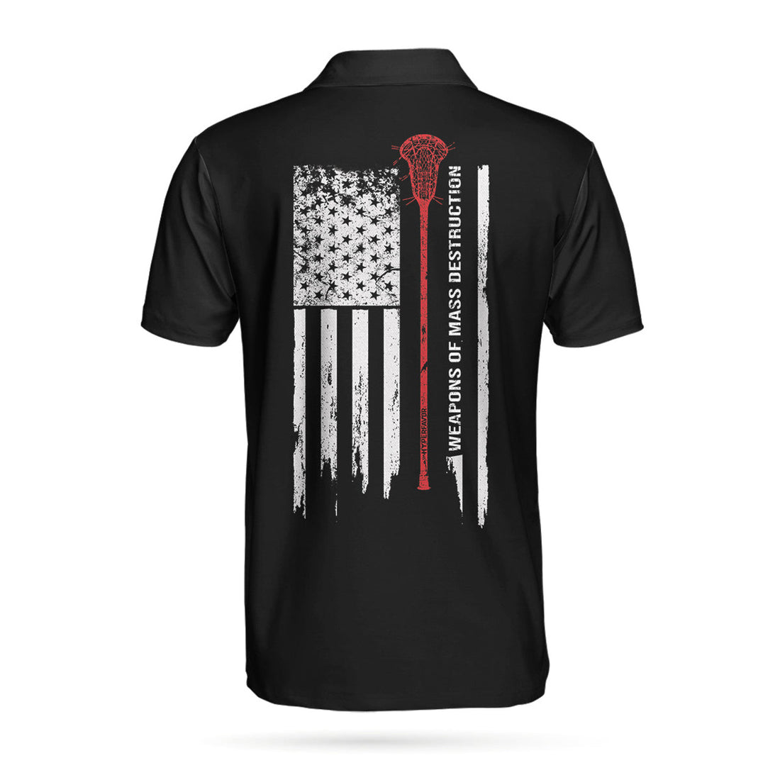 Weapons Of Mass Destruction Lacrosse Short Sleeve Polo Shirt, Black American Flag Polo Shirt, Best Lacrosse Shirt For Men