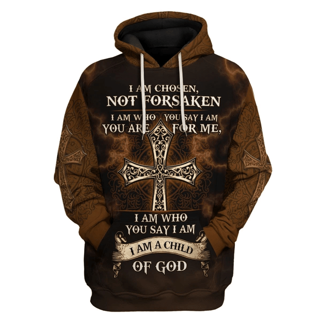 FUNSTUFFPRINT Who You Say I Am 3D Hoodie and Zip Hoodie