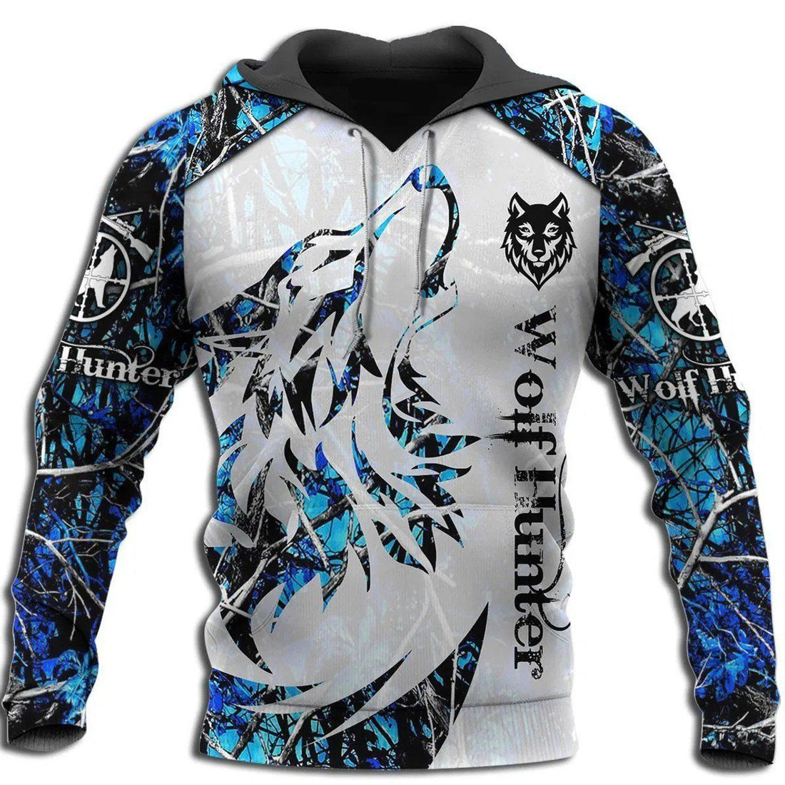 FUNSTUFFPRINT Wolf 3D Hoodie and Zip Hoodie