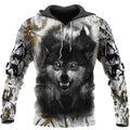 FUNSTUFFPRINT - Wolf 3D Hoodie and Zip Hoodie