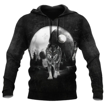 FUNSTUFFPRINT - Wolf 3D Hoodie and Zip Hoodie
