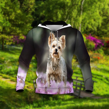 FUNSTUFFPRINT Yorkshire Terrier Thcn Ntlw Custom Image Unisex 3D Hoodie and Zip Hoodie