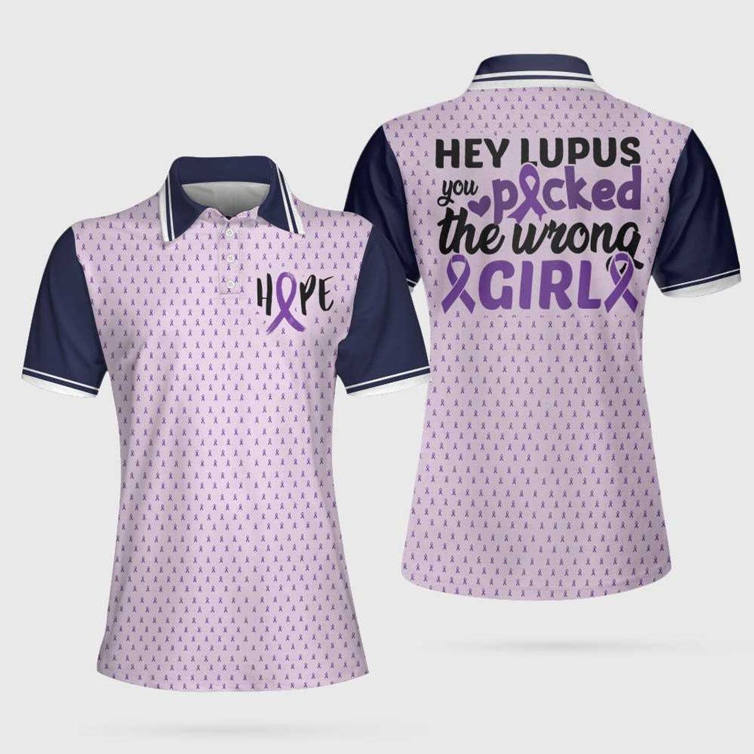 You Picked The Wrong Girl Lupus Awareness Polo Shirt, Lupus Shirt, Polo Shirts For Men And Women