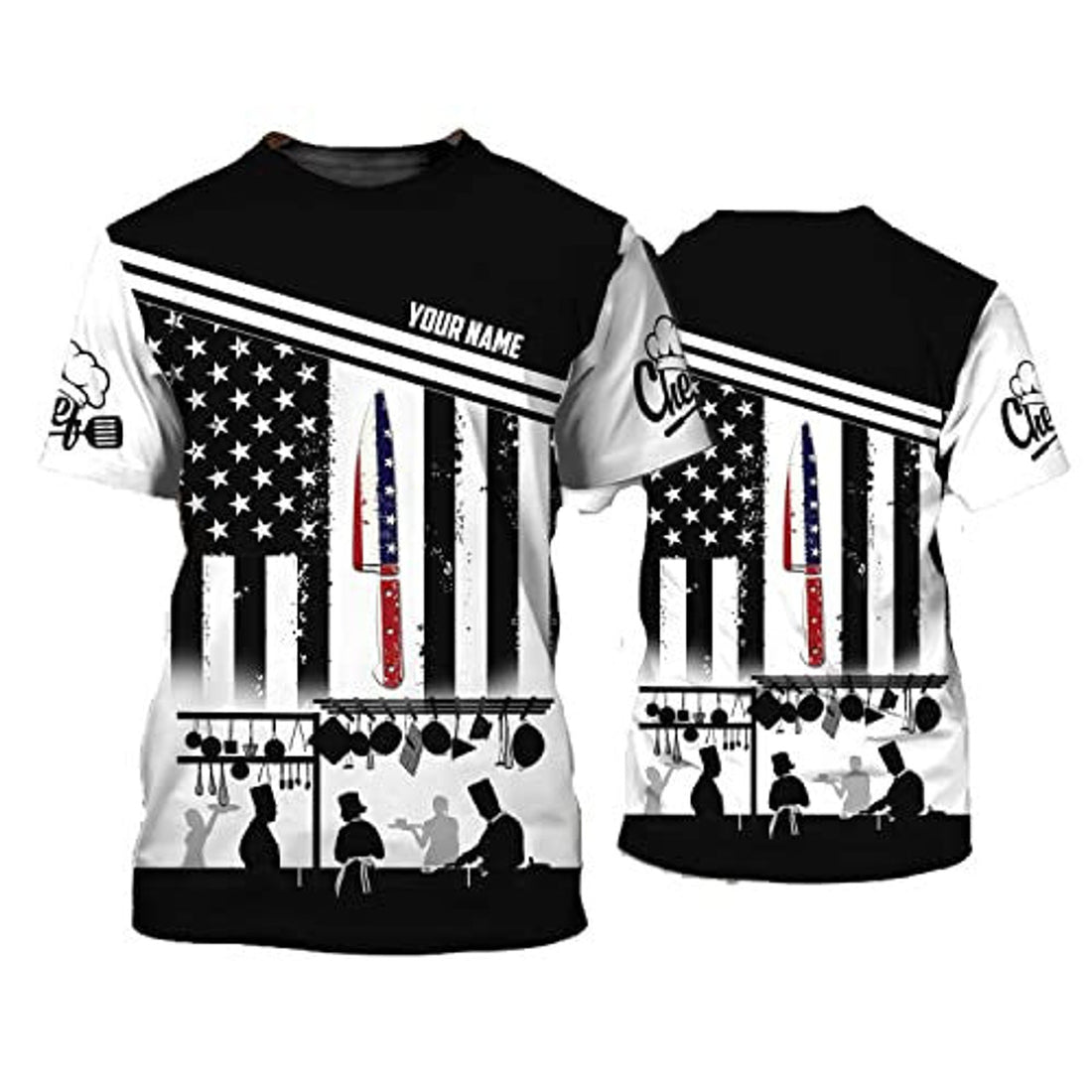 FUNSTUFFPRINT Custom Master Chef 3D Shirt Men Women, Cook Shirt, Chef T-Shirt, Gift For A Master Chef, Cook Uniform 3D T-shirt