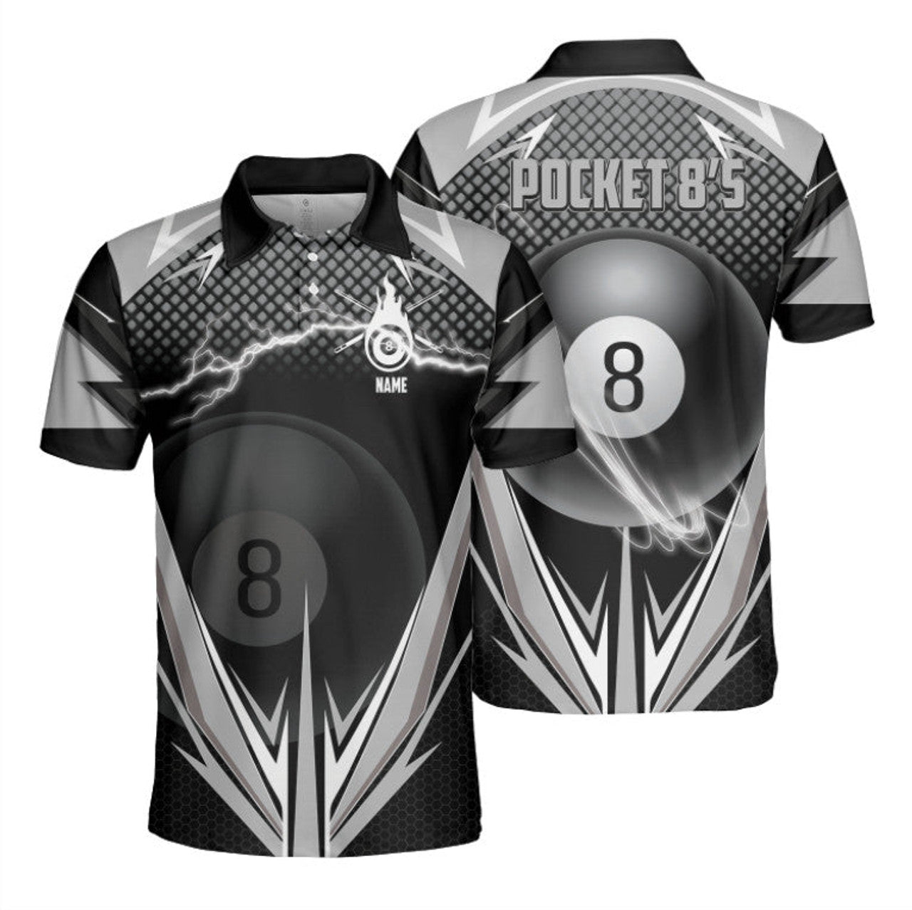 Custom 3D Print Billiard Shirt Men Women, Custom Billiard Polo Shirt, Billiard Team Gift