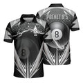 Custom 3D Print Billiard Shirt Men Women, Custom Billiard Polo Shirt, Billiard Team Gift