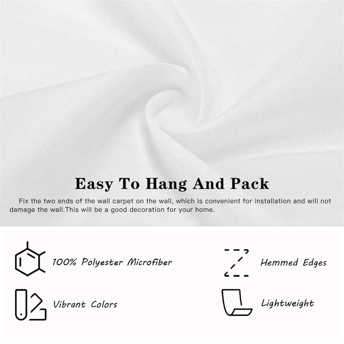 Black Cow Blessed Are Those Who Believe Without Seeing Wall Art Tapestry - Christian Wall Art - Religious Art